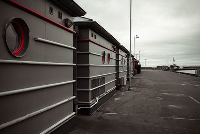 Low angle view of railroad station