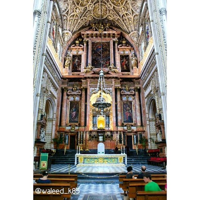 architecture, built structure, building exterior, low angle view, window, place of worship, spirituality, religion, art and craft, ornate, art, multi colored, indoors, church, building, day, facade, transfer print, arch