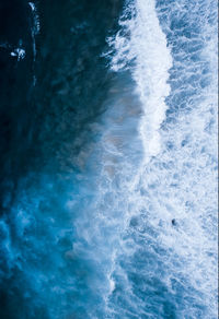 High angle view of swimming pool in sea