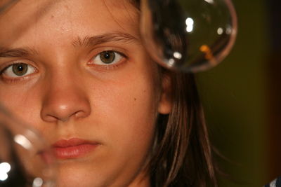 Close-up portrait of girl