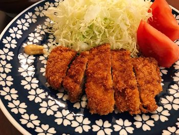Close-up of bread in plate