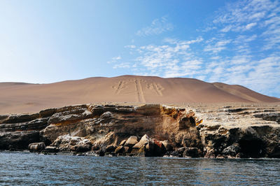 Scenic view of mountain against sky