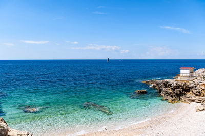 Empty beach, sea, beauty in nature, summer.