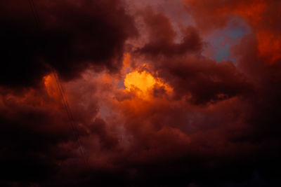 Low angle view of clouds in sky