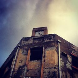 Low angle view of building against sky