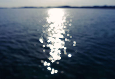 Close-up of sea against sky