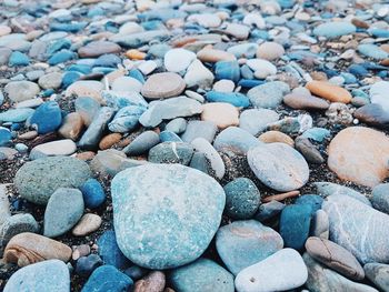 Full frame shot of pebbles