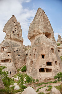 Low angle view of old ruins