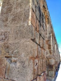 Low angle view of built structure against sky