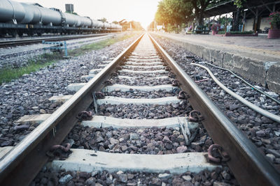 Railroad track at station