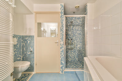 Interior of empty bathroom at home