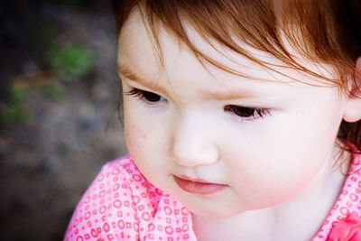 Close-up of cute girl