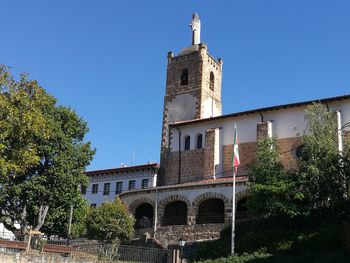 Low angle view of castle against clear sky