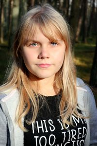 Portrait of teenage girl