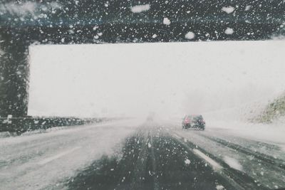 Snow covered road