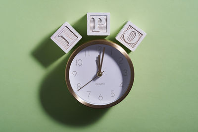 Close-up of clock