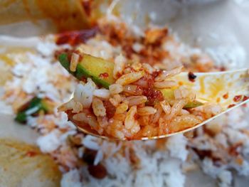 Close-up of food in plate