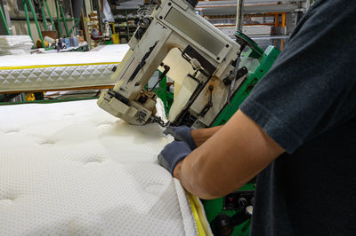 Man working in factory