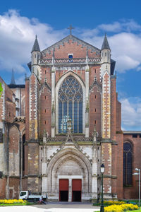 Low angle view of church against sky