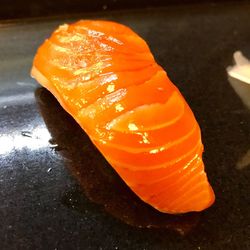 Close-up of sushi in plate