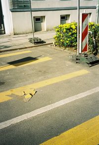 Street by building in city