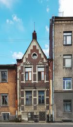 Low angle view of old building against sky. viipuri