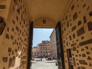 Low angle view of historic building in rome