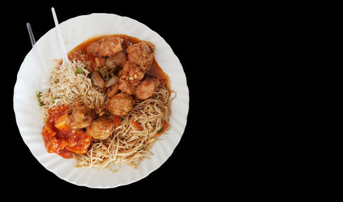 Close-up of food in plate