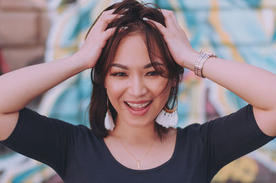 Portrait of a smiling young woman