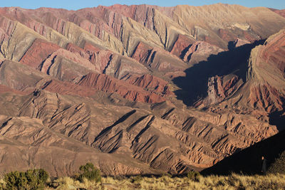 Aerial view of a desert