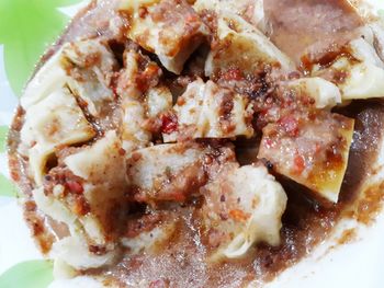 Close-up of food in plate