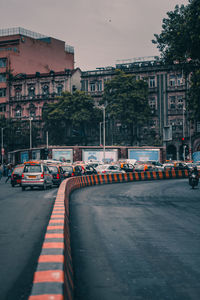 City street against sky