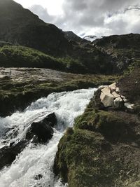 Scenic view of river against sky