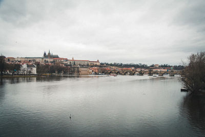 View of buildings at waterfront