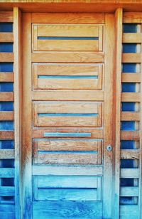 Full frame shot of wooden door