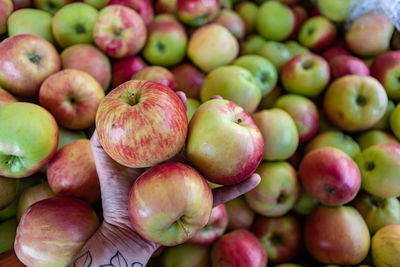 Full frame shot of apples