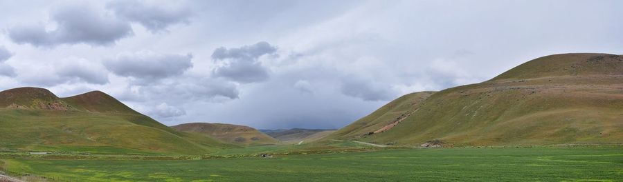 Panoramic view of landscape against sky