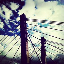 Low angle view of cloudy sky