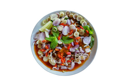 Directly above shot of fruits in bowl