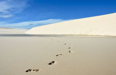 Scenic view of desert against sky