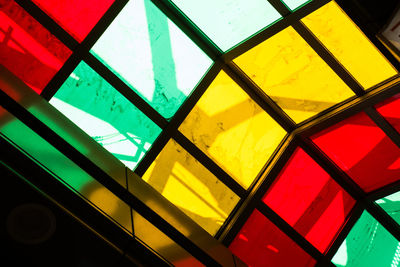 Full frame shot of colorful ceiling