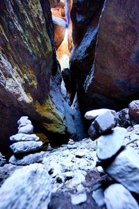 Scenic view of rock formations