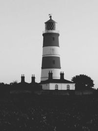 Low angle view of lighthouse