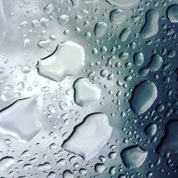 Full frame shot of wet bubbles