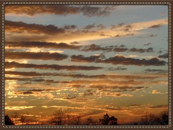 Scenic view of sunset sky