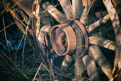 Close-up of rusty metal