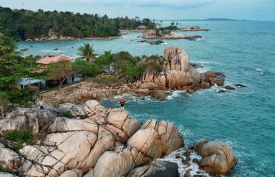 Scenic view of sea against sky