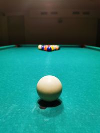 Close-up of ball on table