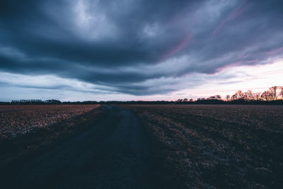 Field against sky