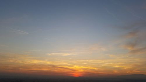 Scenic view of sky at sunset